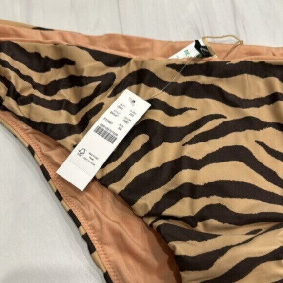 NWT J.Crew Women's Brown Curved-Waist Cheeky Bikini Bottom Size 3X - Picture 7 of 8